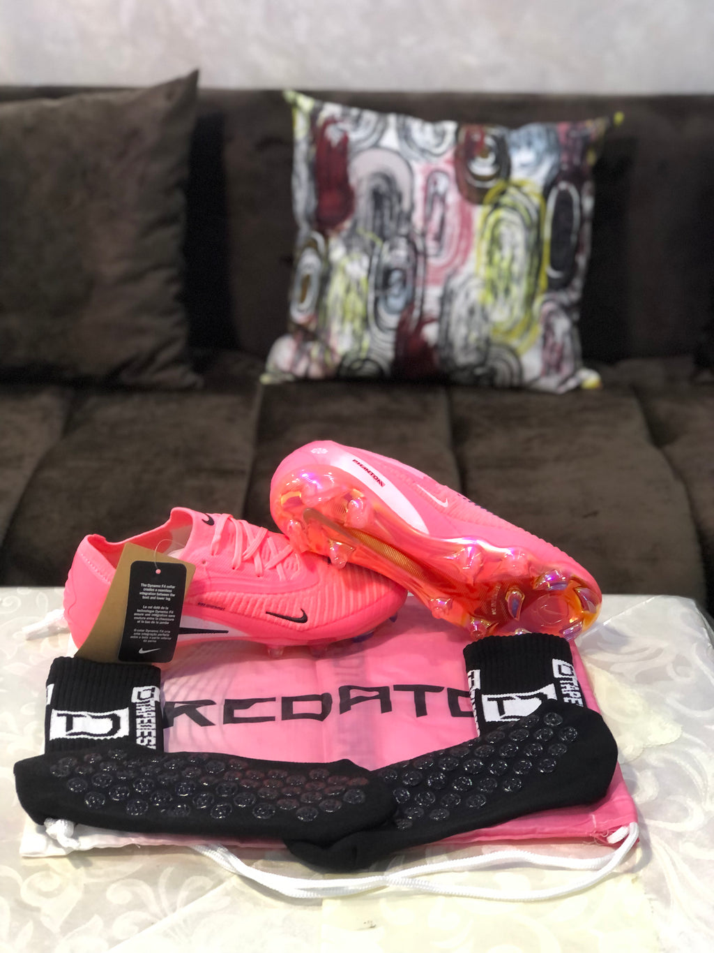 NIKE PHANTOM GX II COPIE ELITE FG MAD BRILLIANCE - ROSE/NOIR